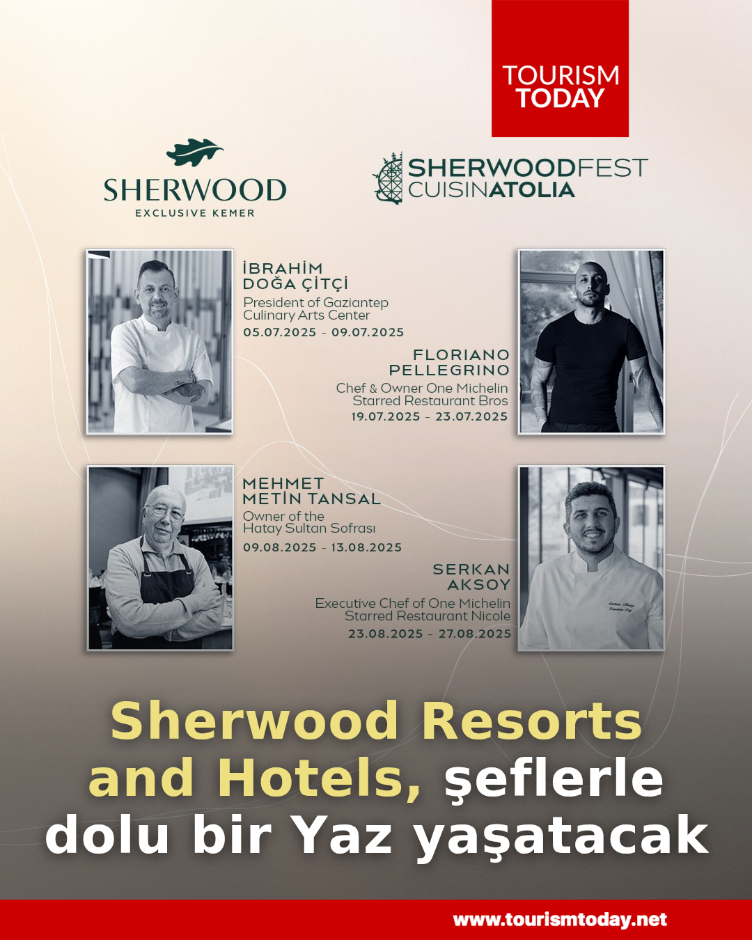 Sherwood Resorts and Hotels, misaferlerine şeflerle dolu bir Yaz yaşatacak