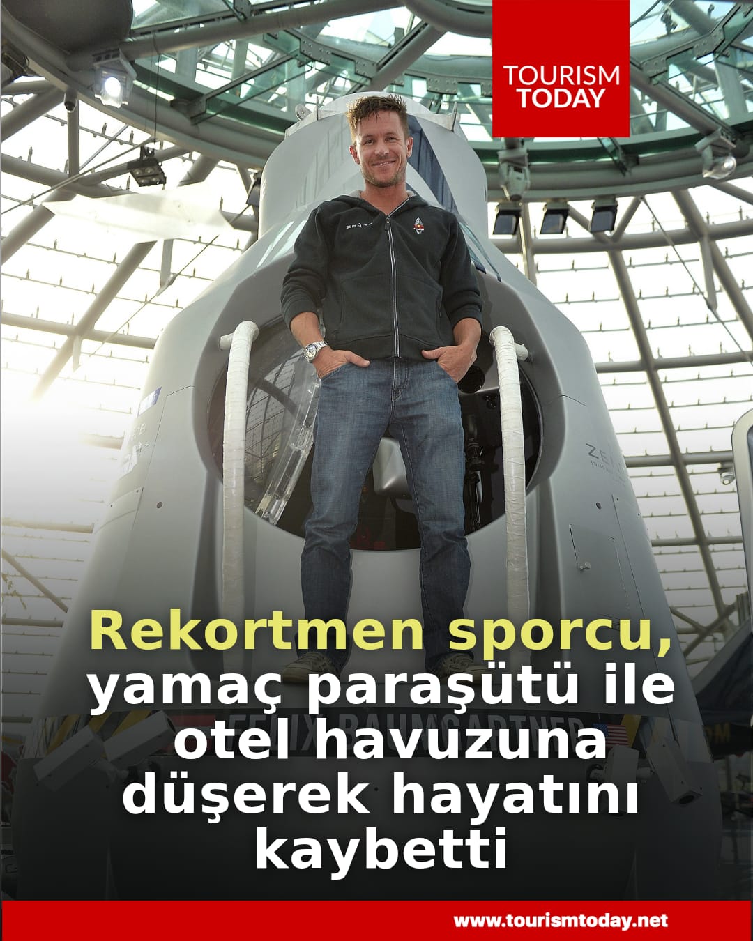 Rekortmen sporcu, yamaç paraşütü ile otel havuzuna düşerek hayatını kaybetti