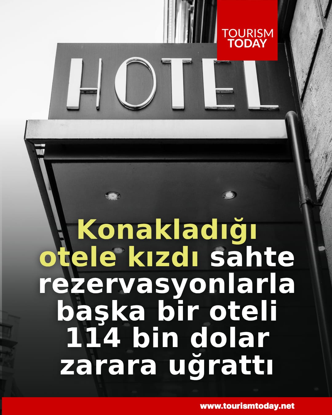 Konakladığı otele kızdı sahte rezervasyonlarla başka bir oteli 114 bin dolar zarara uğrattı