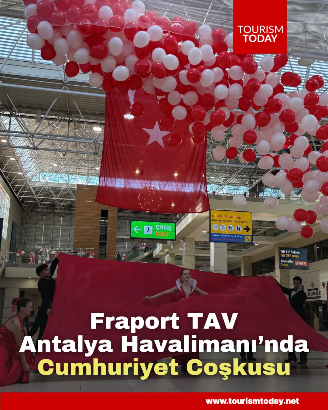 Fraport TAV Antalya Havalimanı’nda Cumhuriyet Coşkusu
