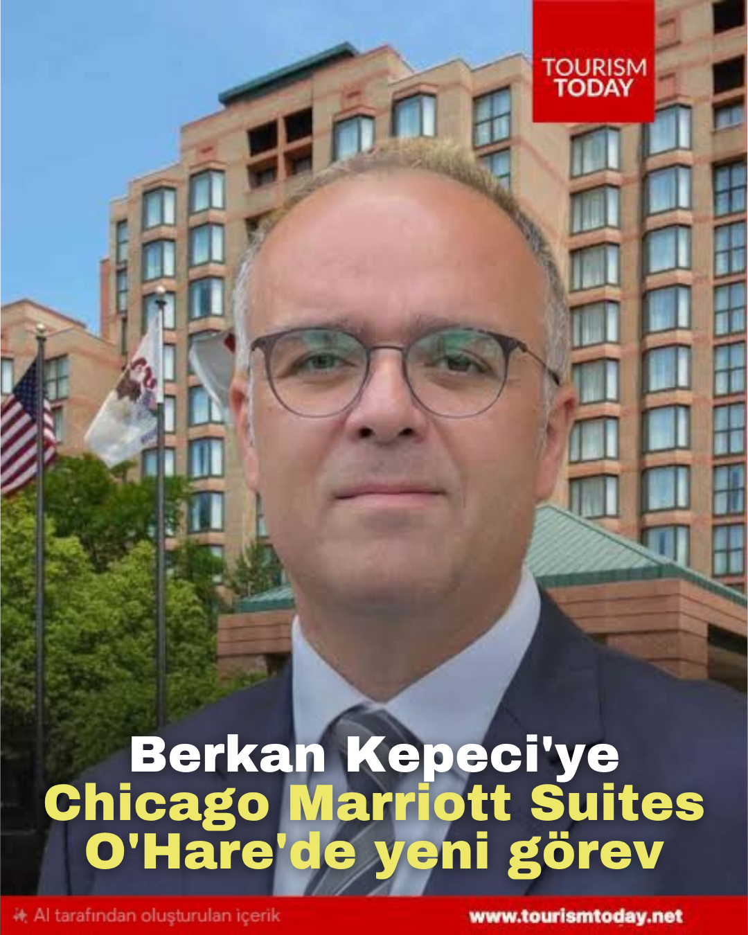 Berkan Kepeci'ye, Chicago Marriott Suites O'Hare'de yeni görev