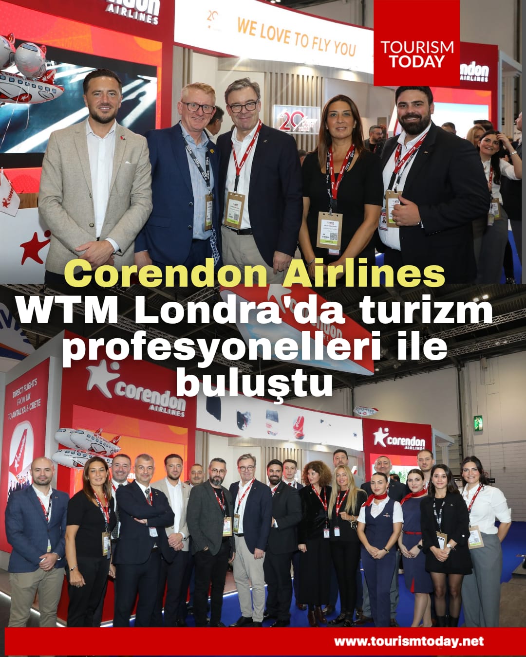 Corendon Airlines, WTM Londra'da turizm profesyonelleri ile buluştu