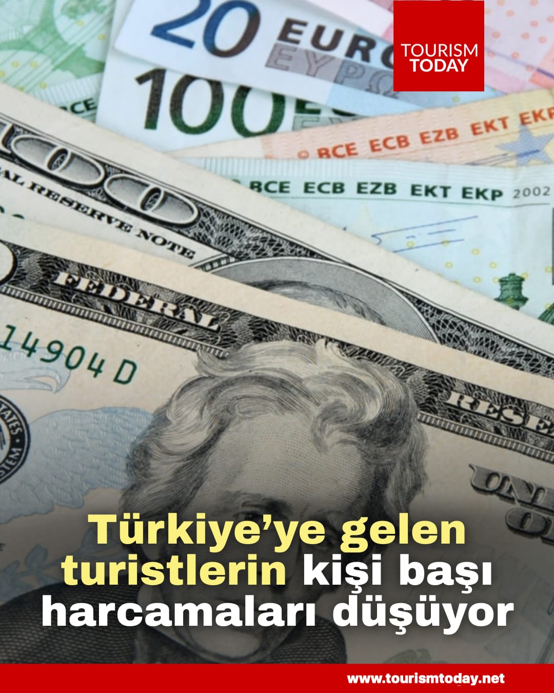 Türkiye’ye gelen yabancı turistlerin kişi başı harcamaları düşüyor