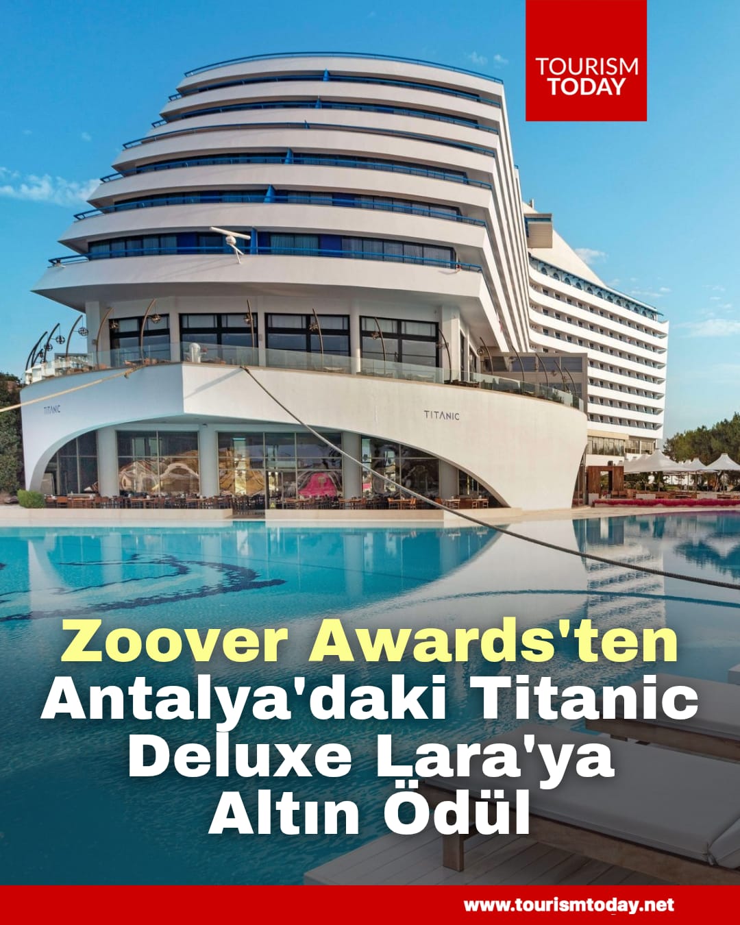 Zoover Awards'tan Antalya'daki Titanic Deluxe Lara'ya Altın Ödül