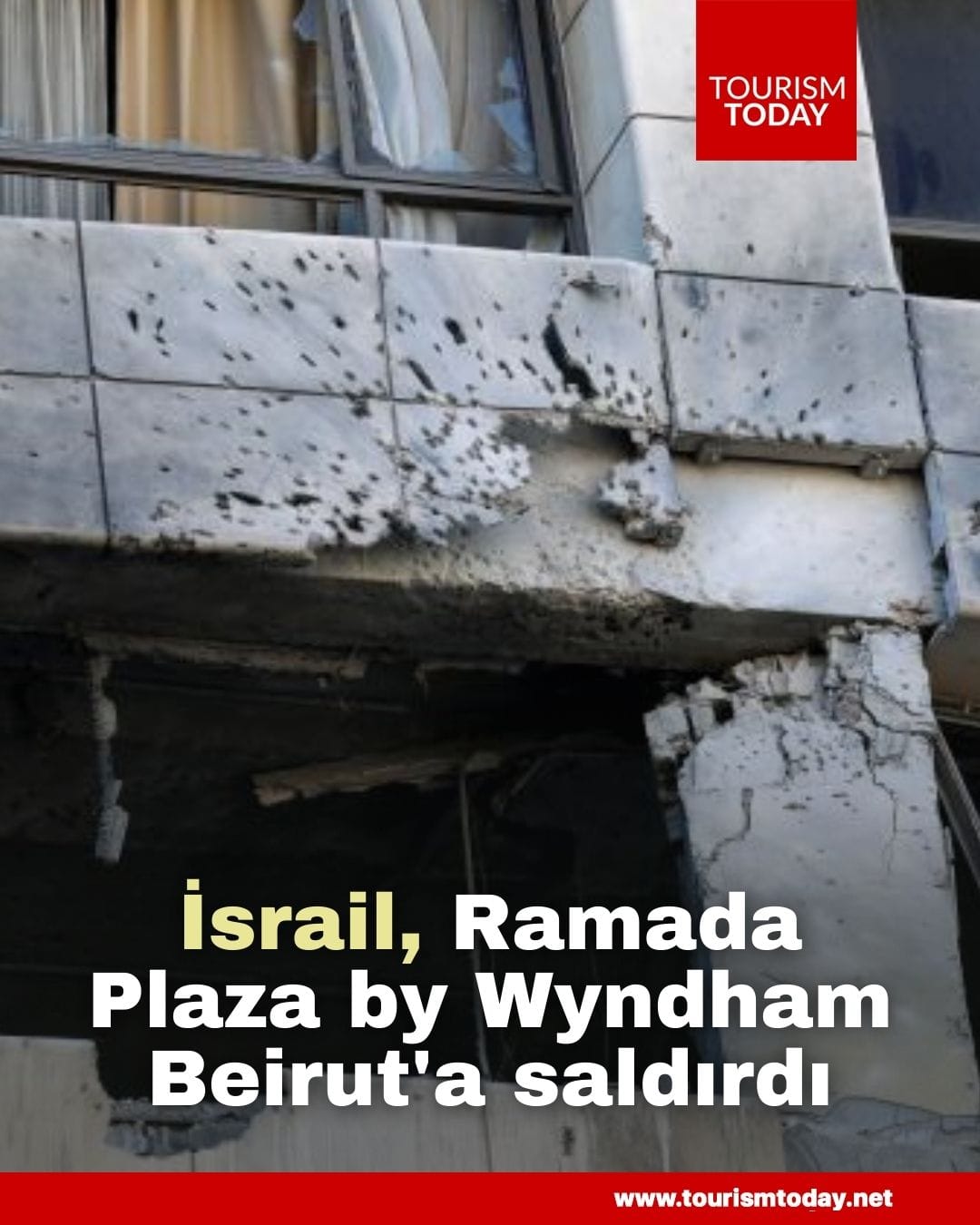 İsrail, Ramada Plaza by Wyndham Beirut'a saldırdı