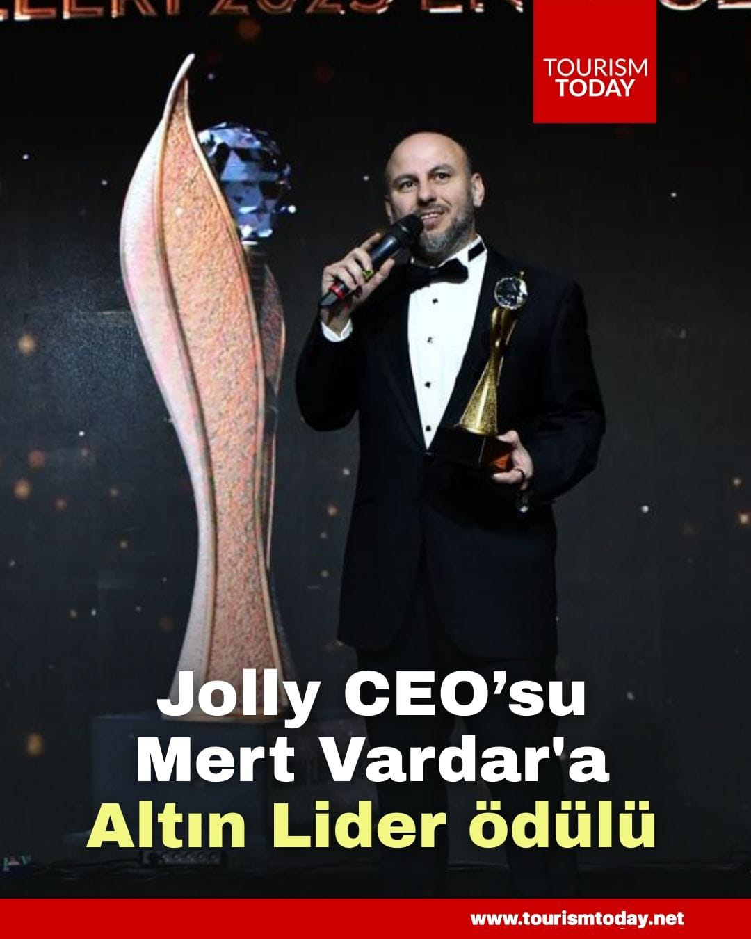 Jolly CEO’su Mert Vardar'a Altın Lider ödülü