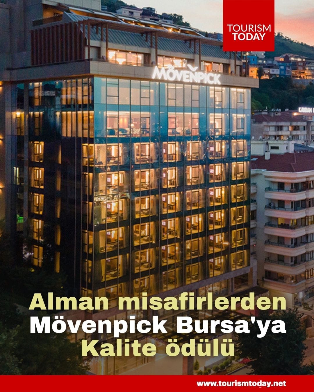Alman misafirlerden Mövenpick Bursa'ya kalite ödülü