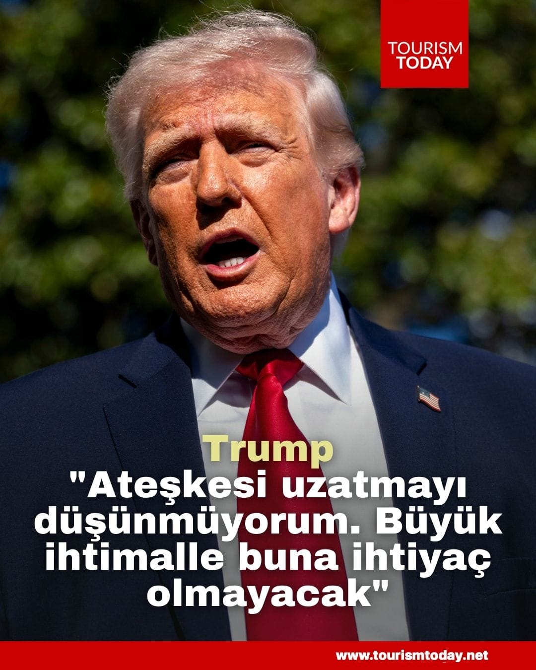 Trump: "İran ile ateşkesi uzatmayı düşünmüyorum, büyük ihtimalle buna ihtiyaç olmayacak"   