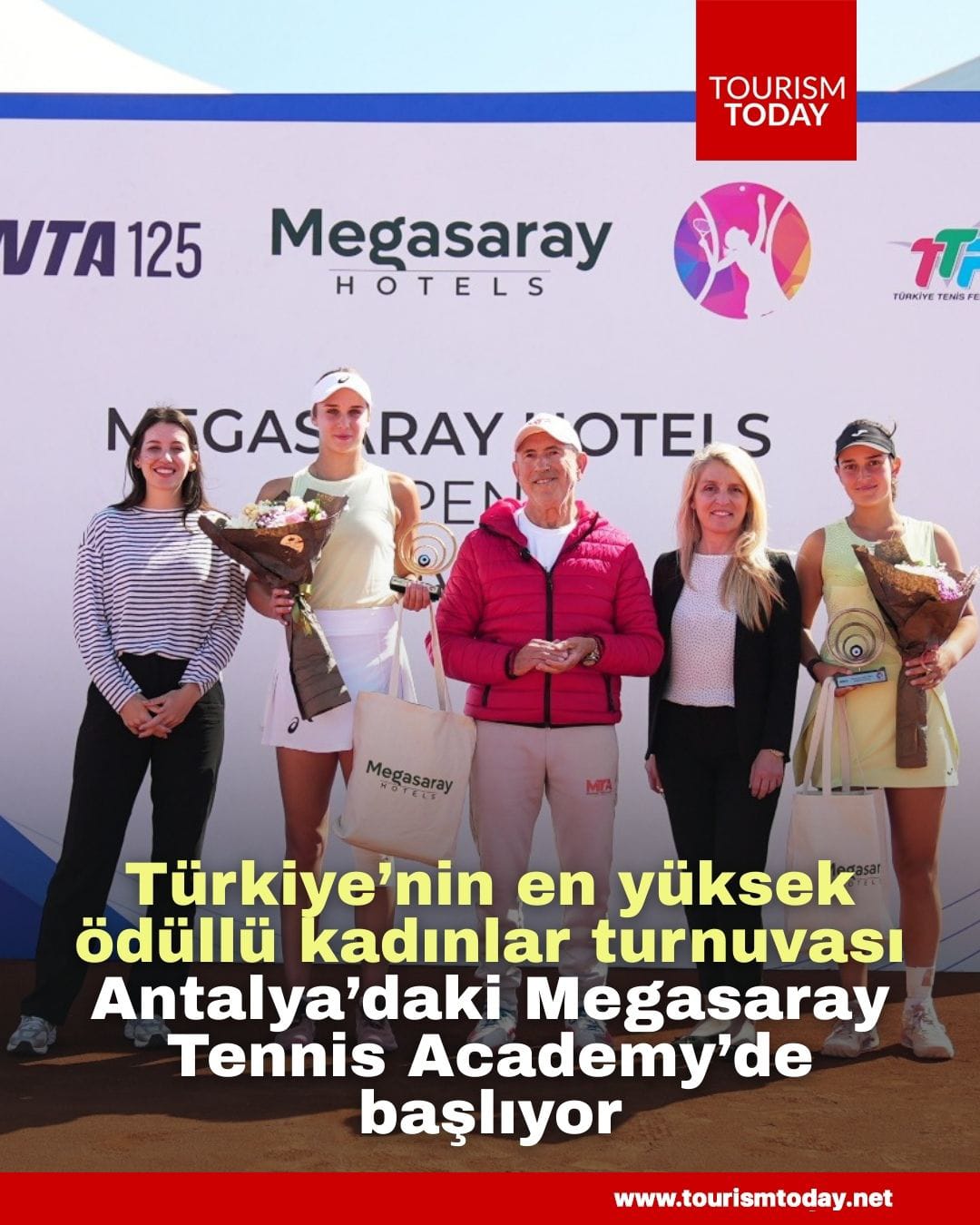 Türkiye’nin en yüksek ödüllü kadınlar turnuvası Antalya’daki Megasaray Tennis Academy’de başlıyor