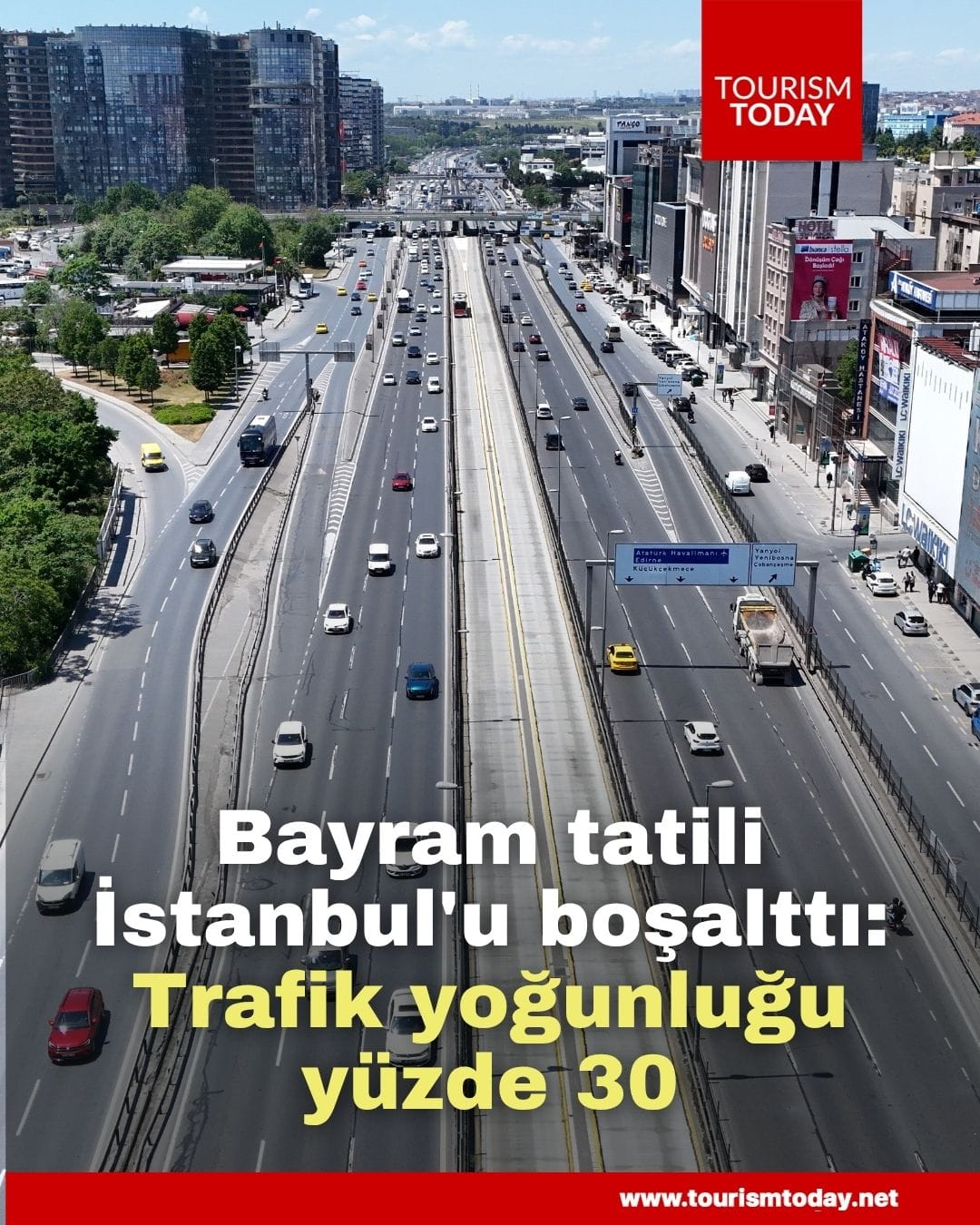 Bayram tatili İstanbul'u boşalttı: Trafik yoğunluğu yüzde 30