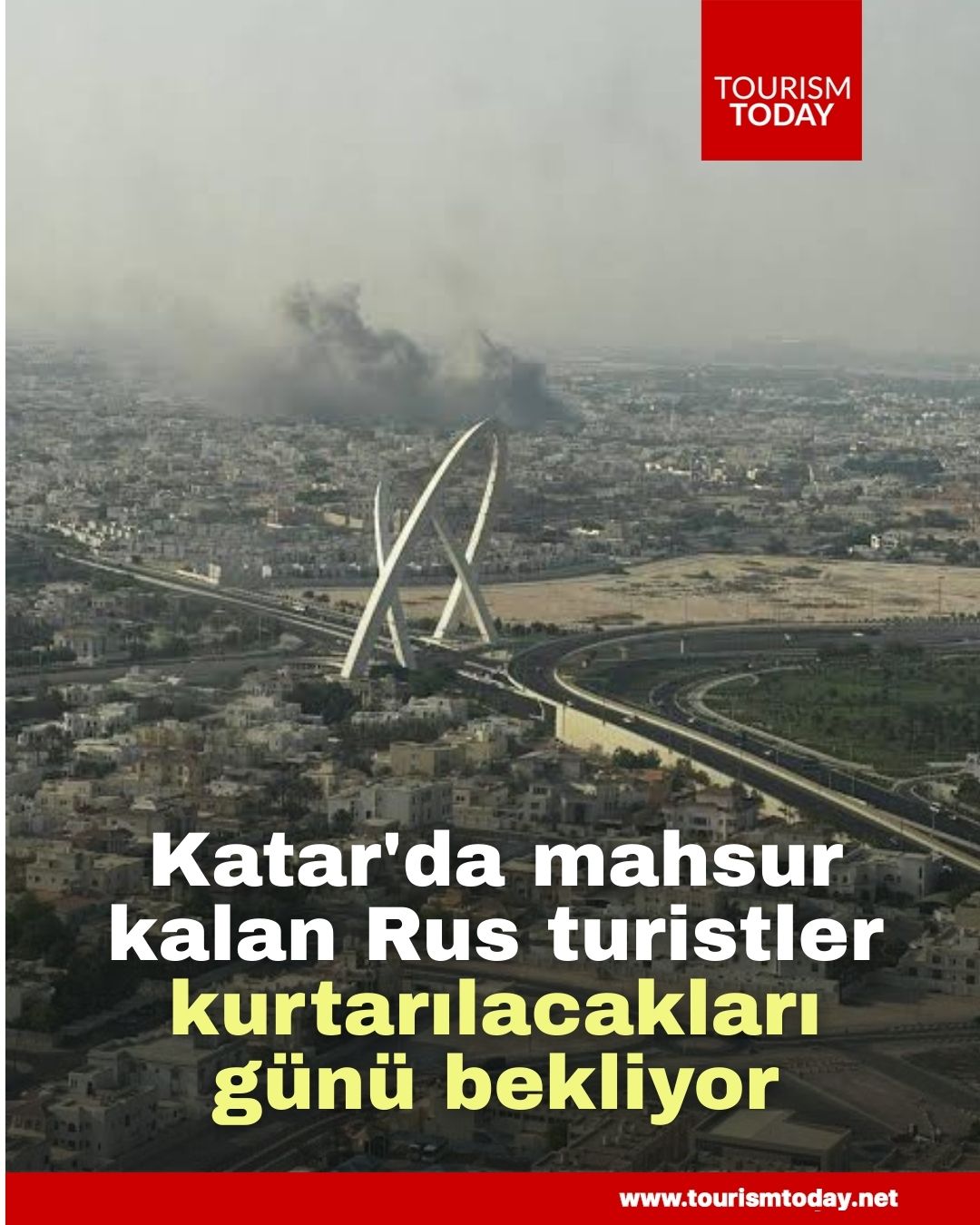 Katar'da mahsur kalan Rus turistler,  kurtarılacakları günü bekliyor 