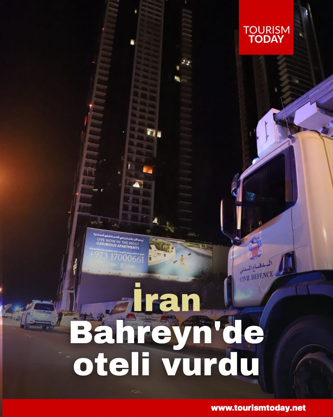İran, Bahreyn'de oteli vurdu