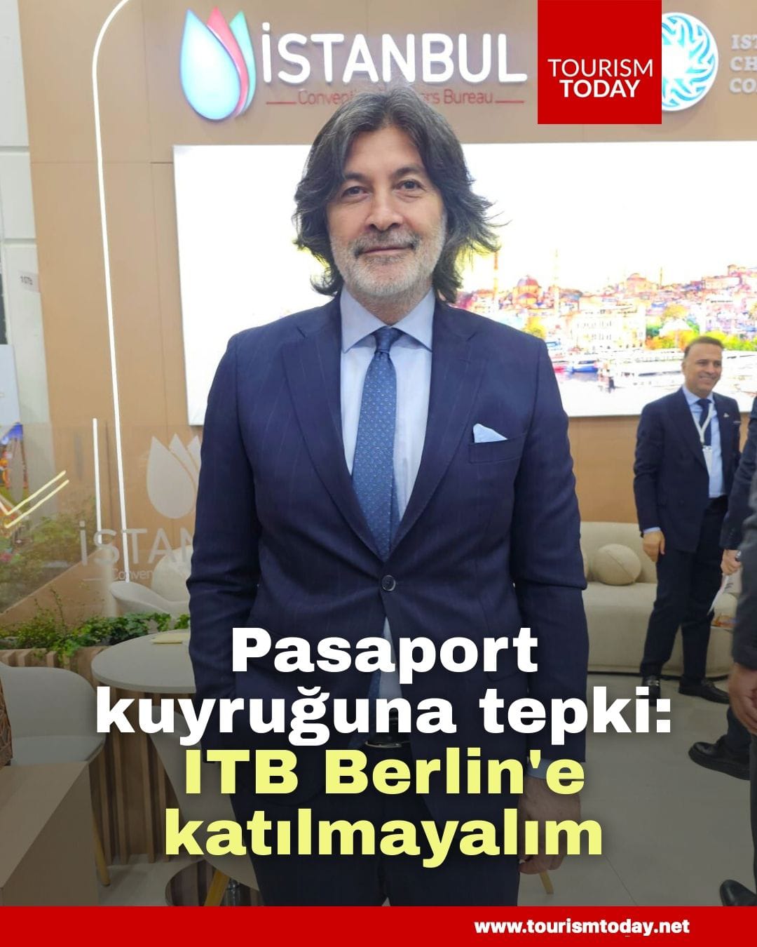 Pasaport kuyruğuna tepki: "ITB Berlin'e katılmayalım"
