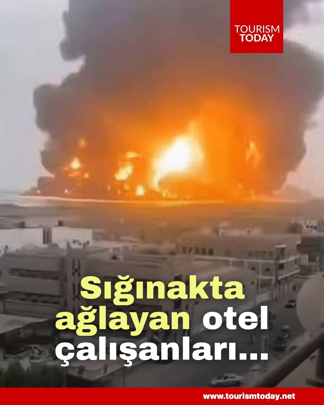 Sığınakta ağlayan otel çalışanları...