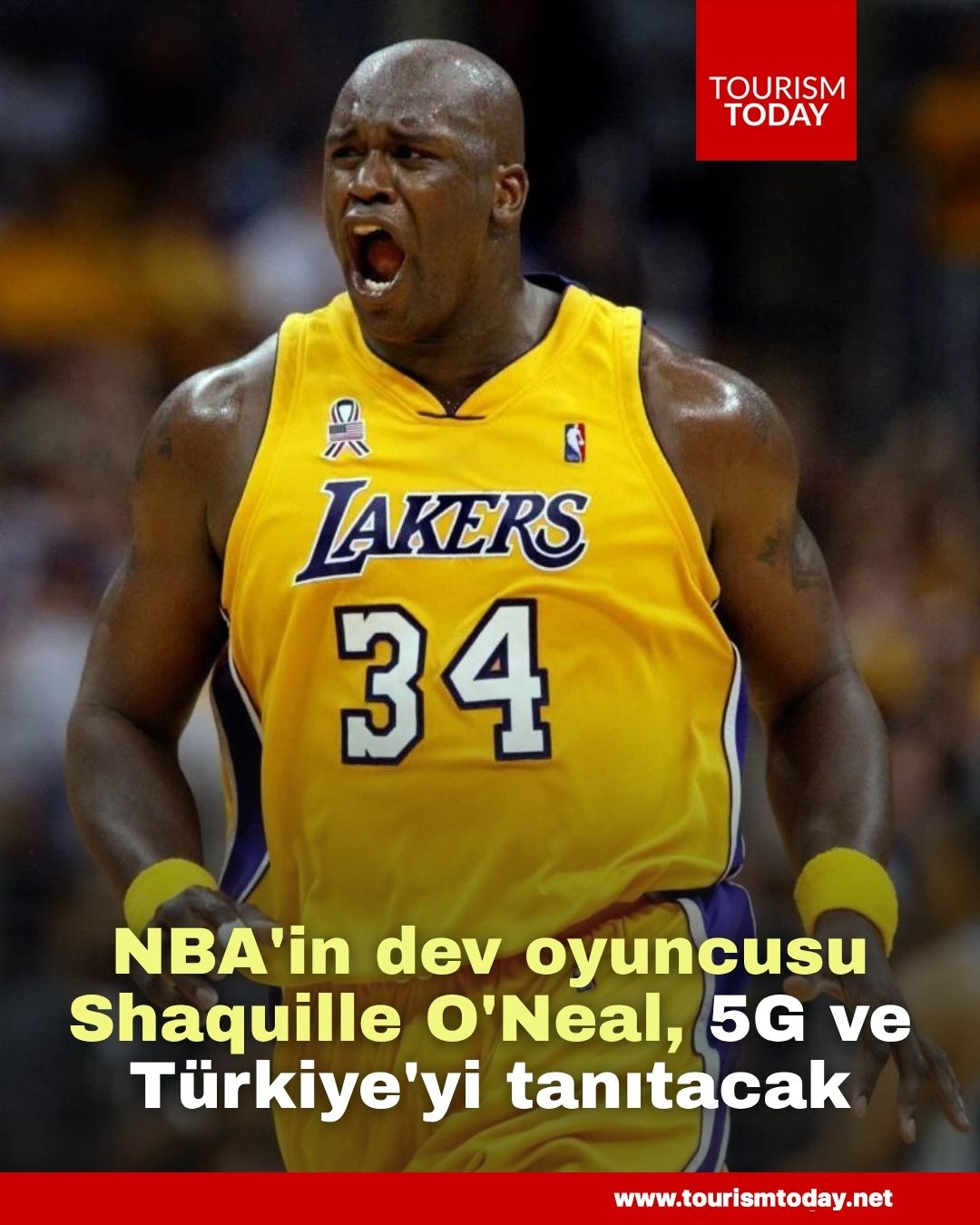 NBA'in dev oyuncusu Shaquille O'Neal, 5G ve Türkiye'yi tanıtacak