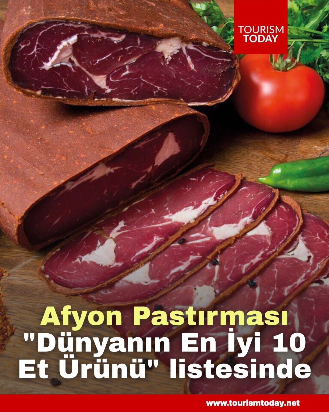 Afyon Pastırması, "Dünyanın En İyi 10 Et Ürünü" listesinde