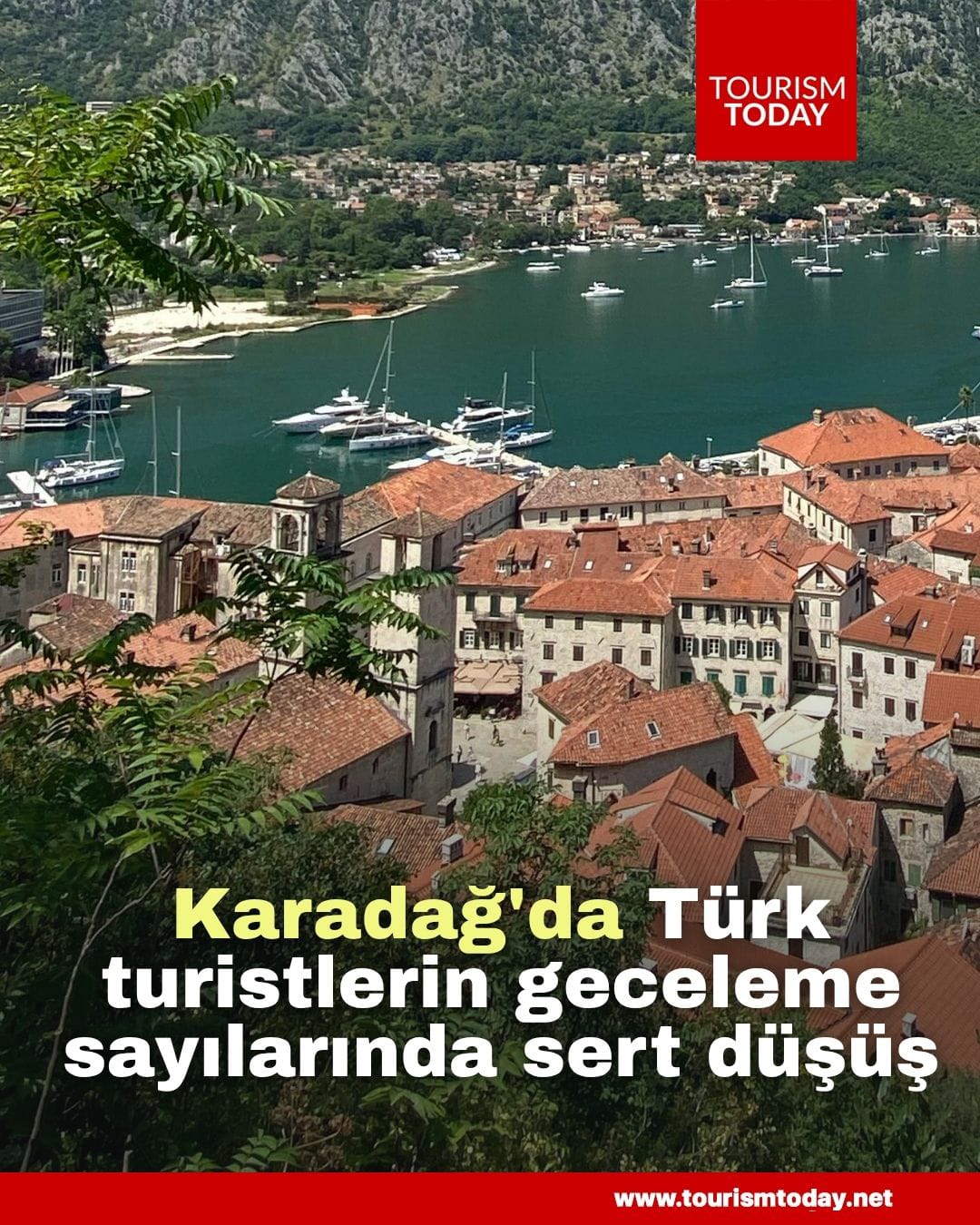 Karadağ'da Türk turistlerin geceleme sayılarında sert düşüş