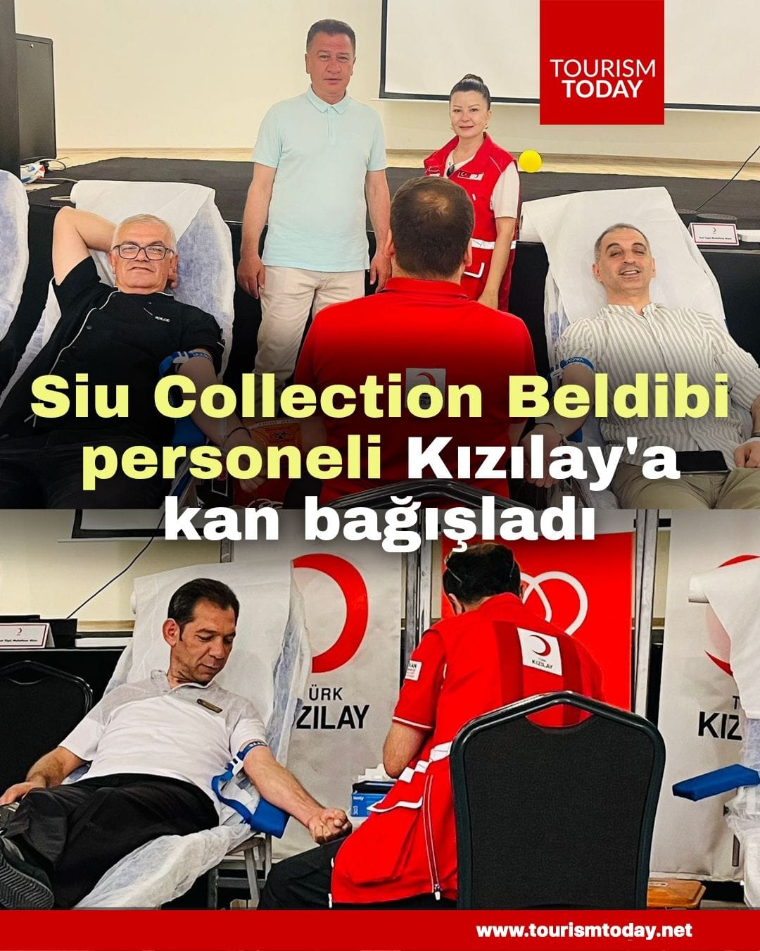 Siu Collection Beldibi personeli Kızılay'a kan bağışladı