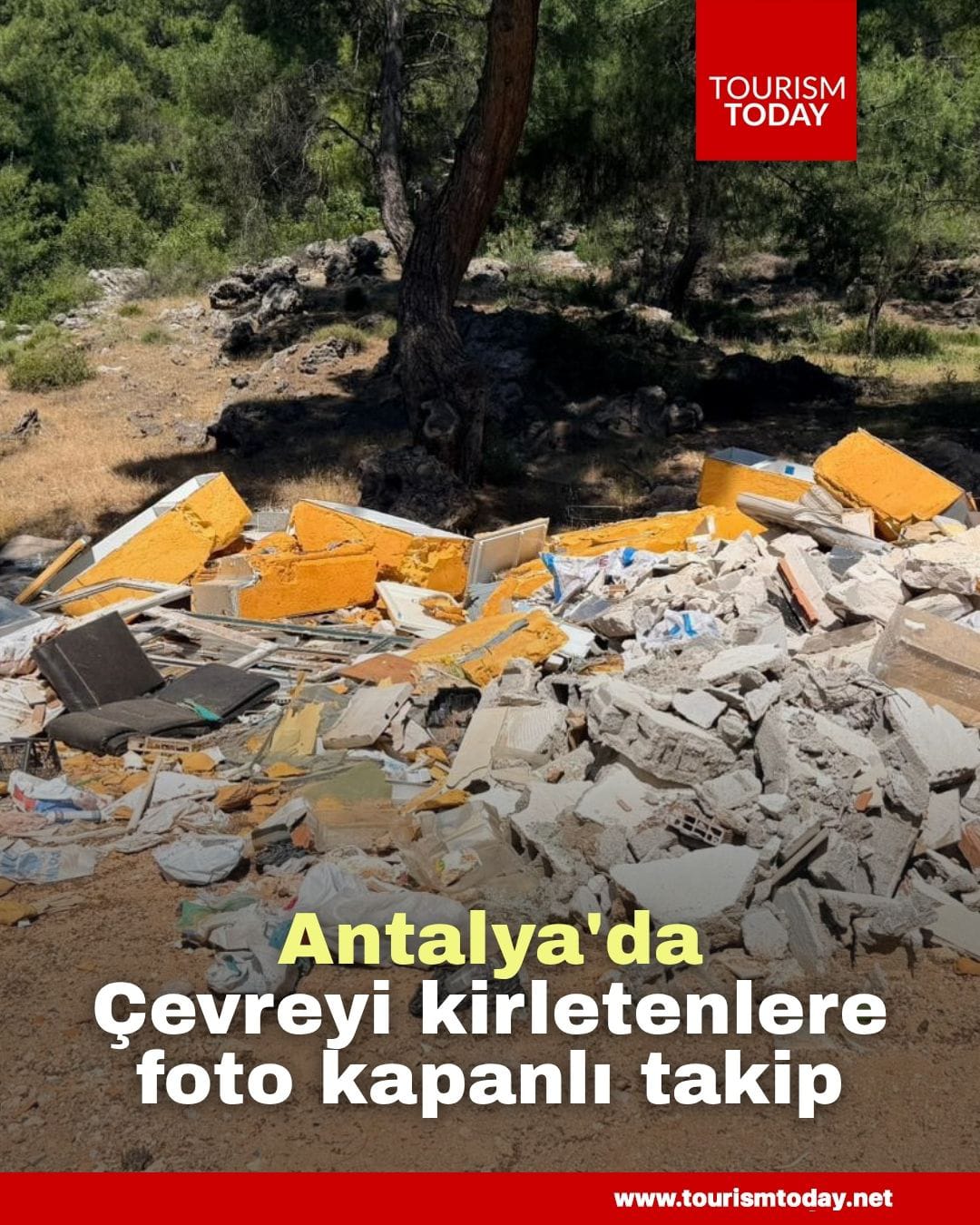 Antalya'da çevreyi kirletenlere foto kapanlı takip   