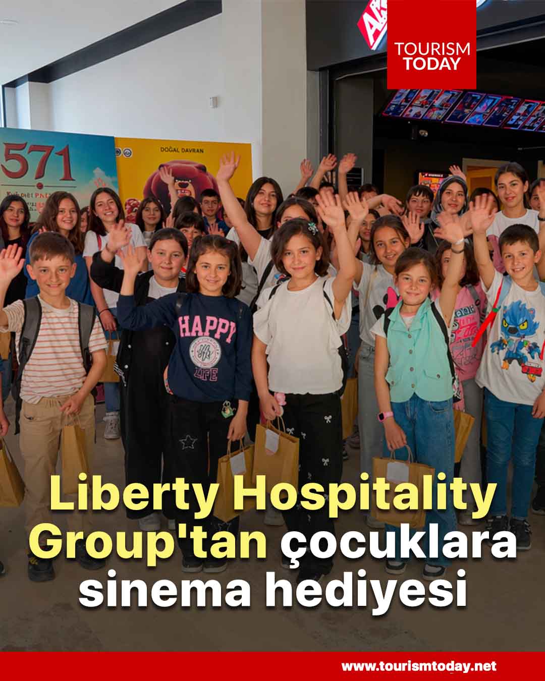 Liberty Hospitality Group'tan çocuklara sinema hediyesi