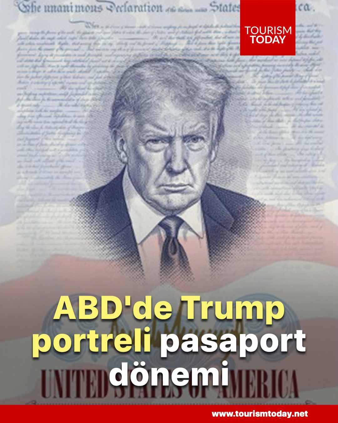 ABD'de Trump portreli pasaport dönemi