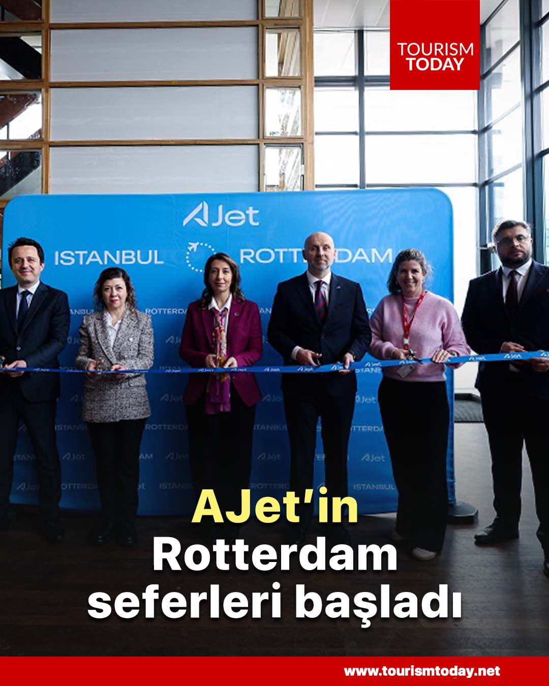 AJet’in Rotterdam seferleri başladı