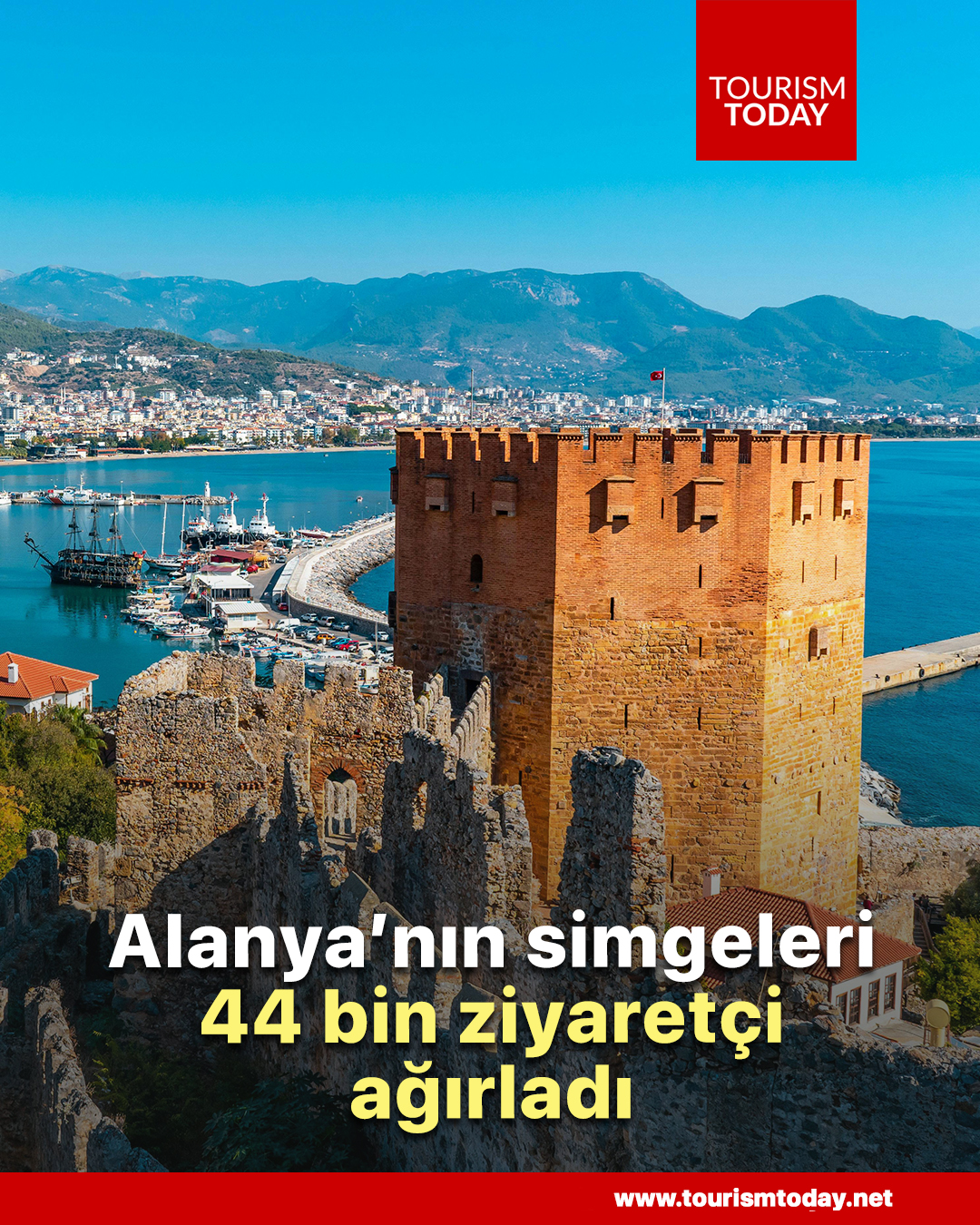 Alanya’nın simgeleri, 44 bin ziyaretçi ağırladı