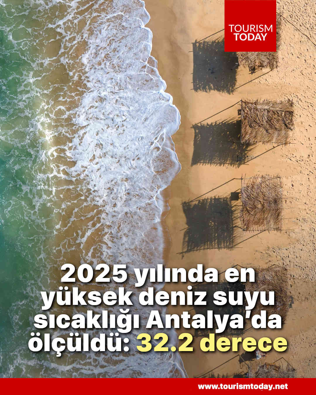 2025 yılında en yüksek deniz suyu sıcaklığı Antalya’da ölçüldü: 32.2 derece