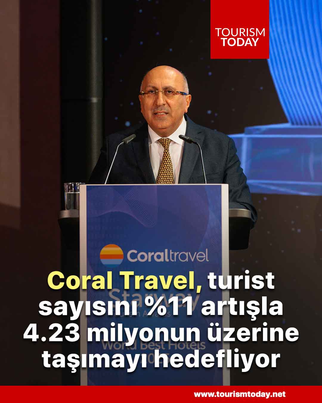 Coral Travel, turist sayısını %11 artışla 4.23 milyonun üzerine taşımayı hedefliyor