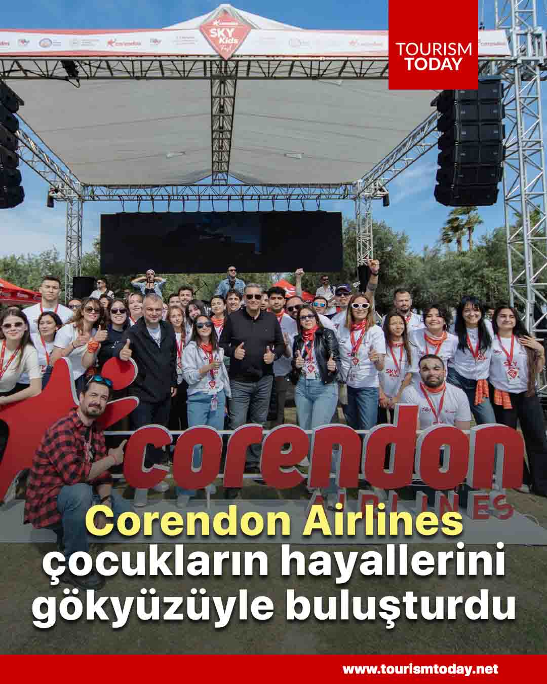 Corendon Airlines, çocukların hayallerini gökyüzüyle buluşturdu
