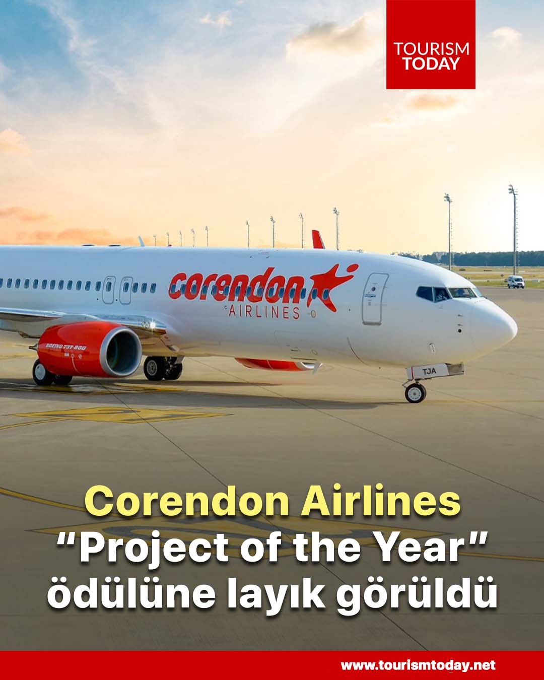 Corendon Airlines, “Project of the Year” ödülüne layık görüldü
