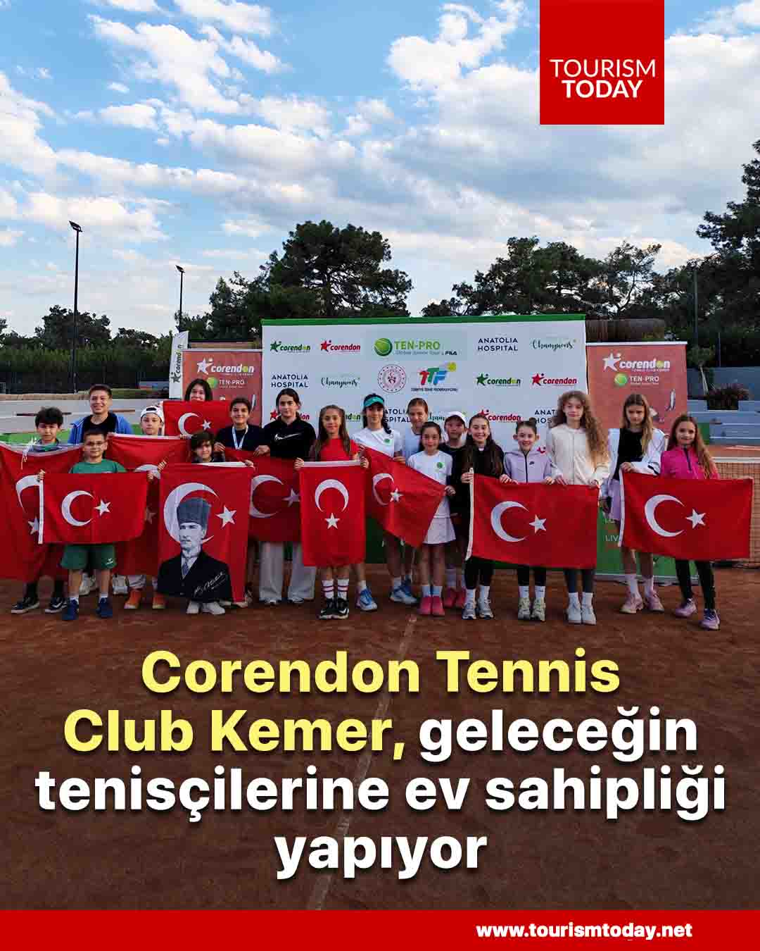 Corendon Tennis Club Kemer, geleceğin tenisçilerine ev sahipliği yapıyor