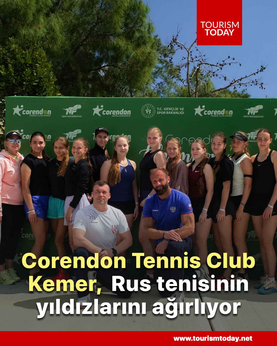 Corendon Tennis Club Kemer, Rus tenisinin yıldızlarını ağırlıyor