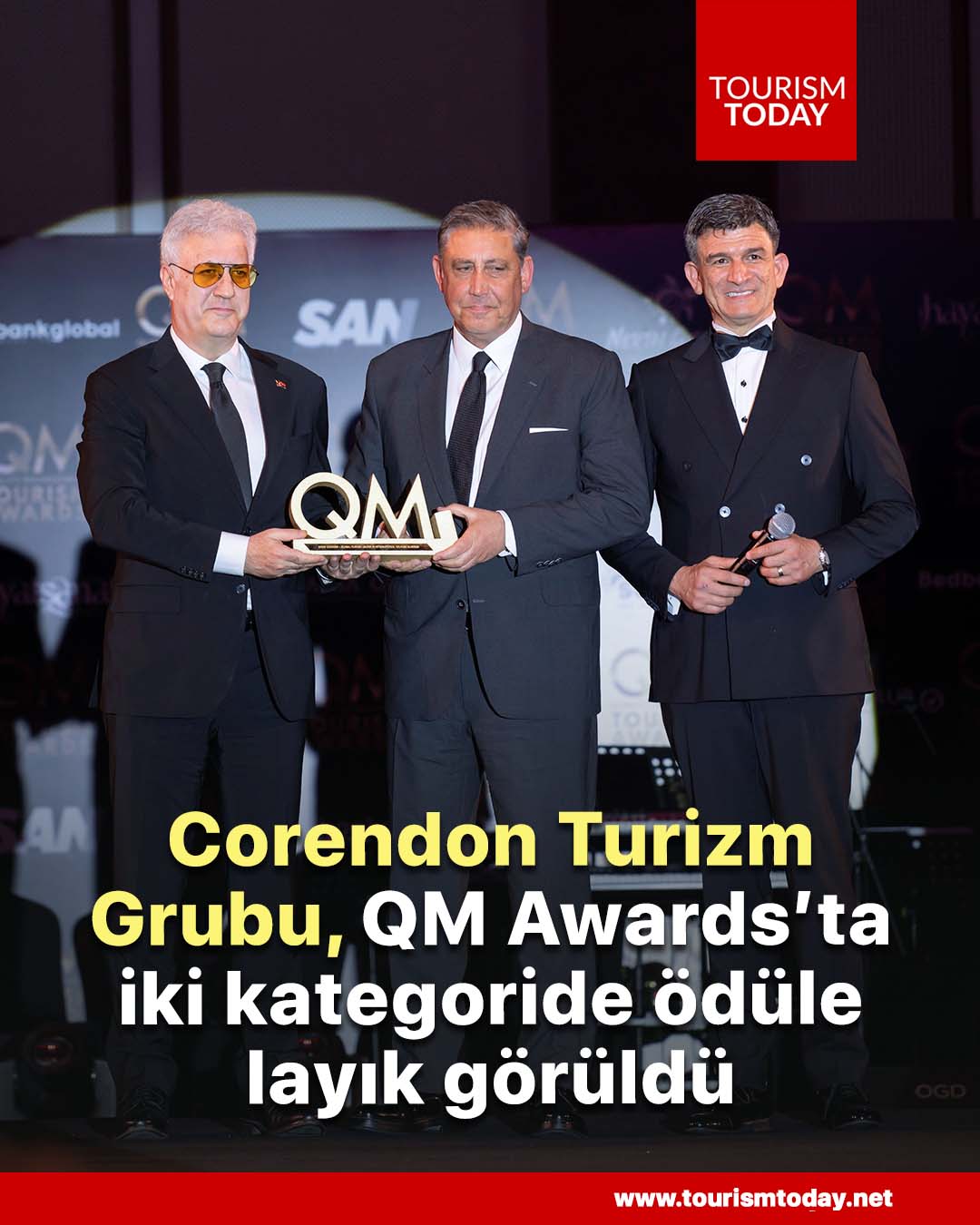 Corendon Turizm Grubu, QM Awards’ta iki kategoride ödüle layık görüldü