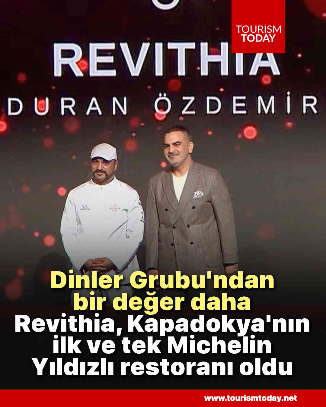 Dinler Grubu'ndan bir değer daha: Revithia, Kapadokya'nın ilk ve tek Michelin Yıldızlı restoranı oldu