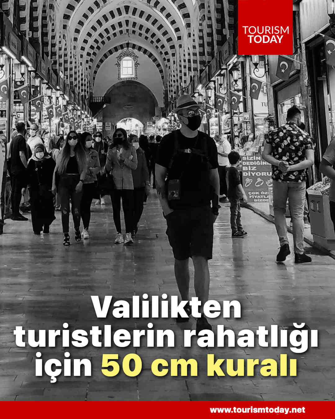 Valilikten, turistlerin rahatsız olmaması için esnafa 50 cm kuralı