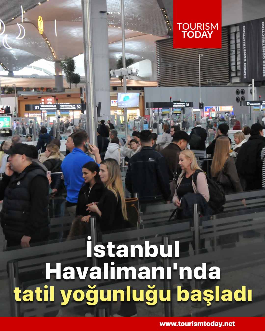 İstanbul Havalimanı'nda tatil yoğunluğu başladı