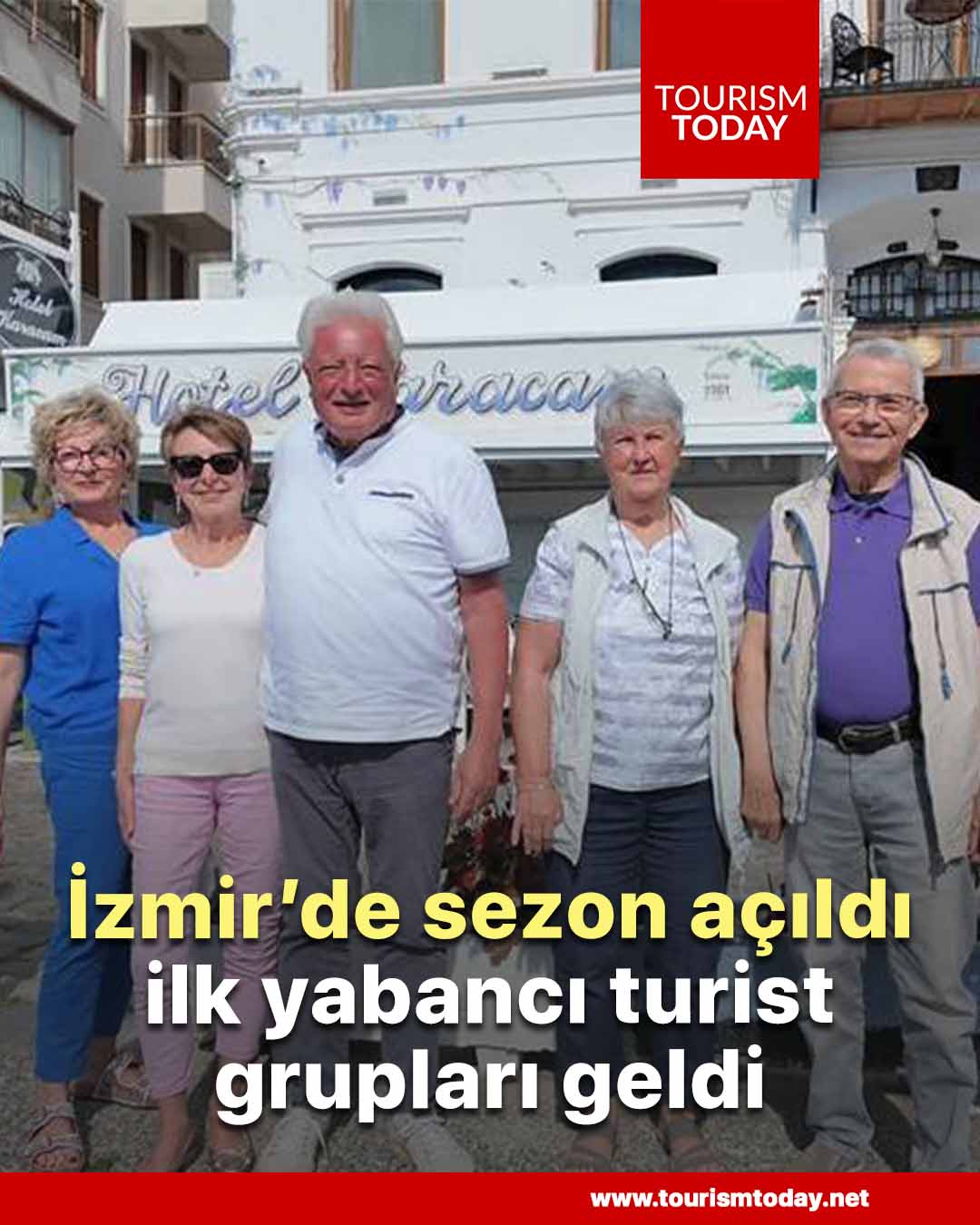 İzmir’de sezon açıldı ilk yabancı turist grupları geldi