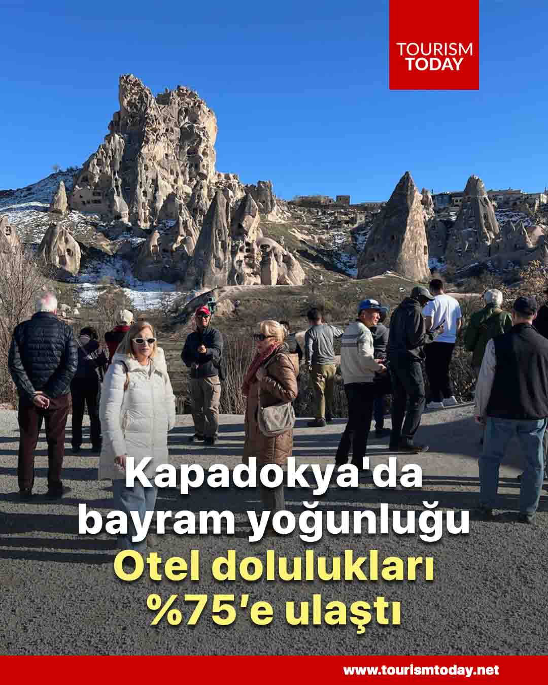 Kapadokya'da bayram yoğunluğu: Otel dolulukları %75’e ulaştı