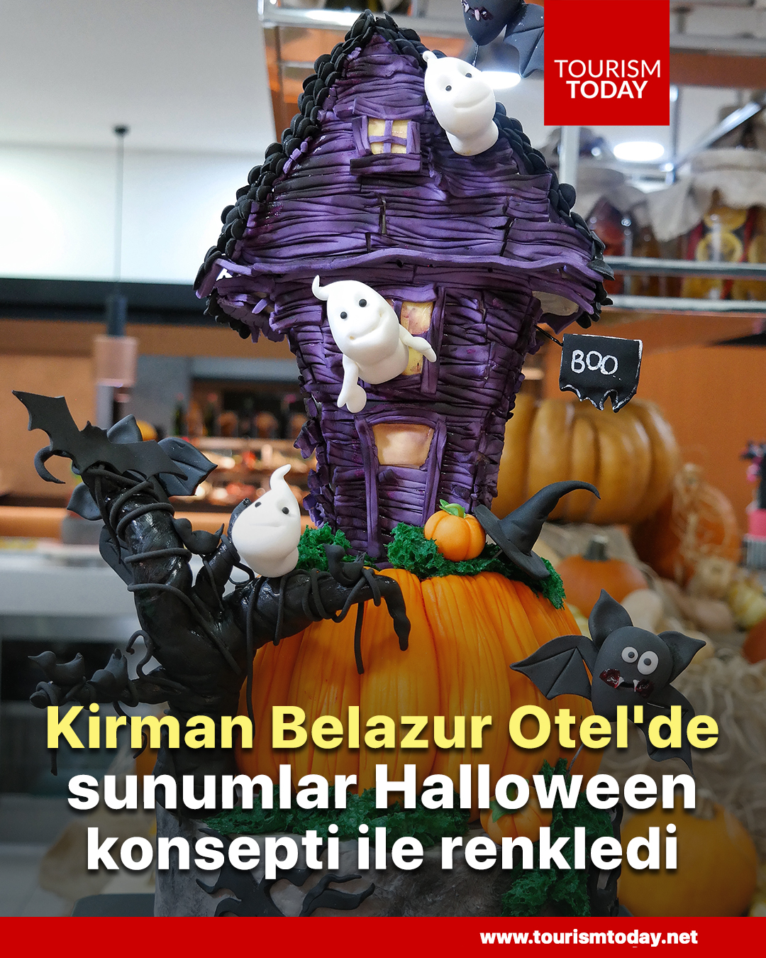 Kirman Belazur Otel'de sunumlar Halloween konsepti ile renkledi