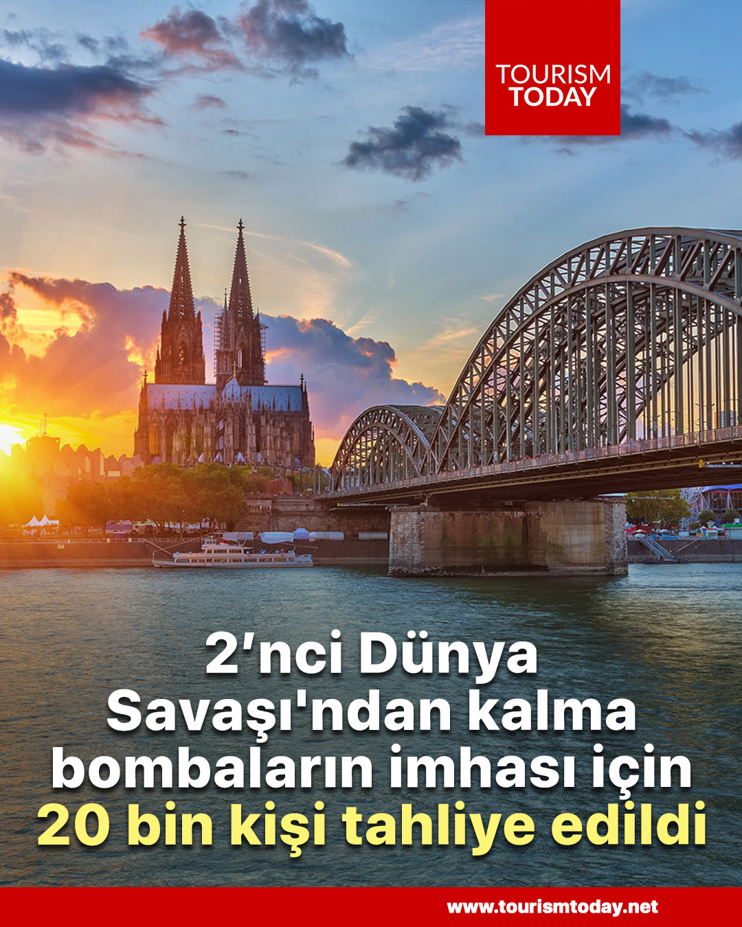 2’nci Dünya Savaşı'ndan kalma bombaların imhası için 20 bin kişi tahliye edildi