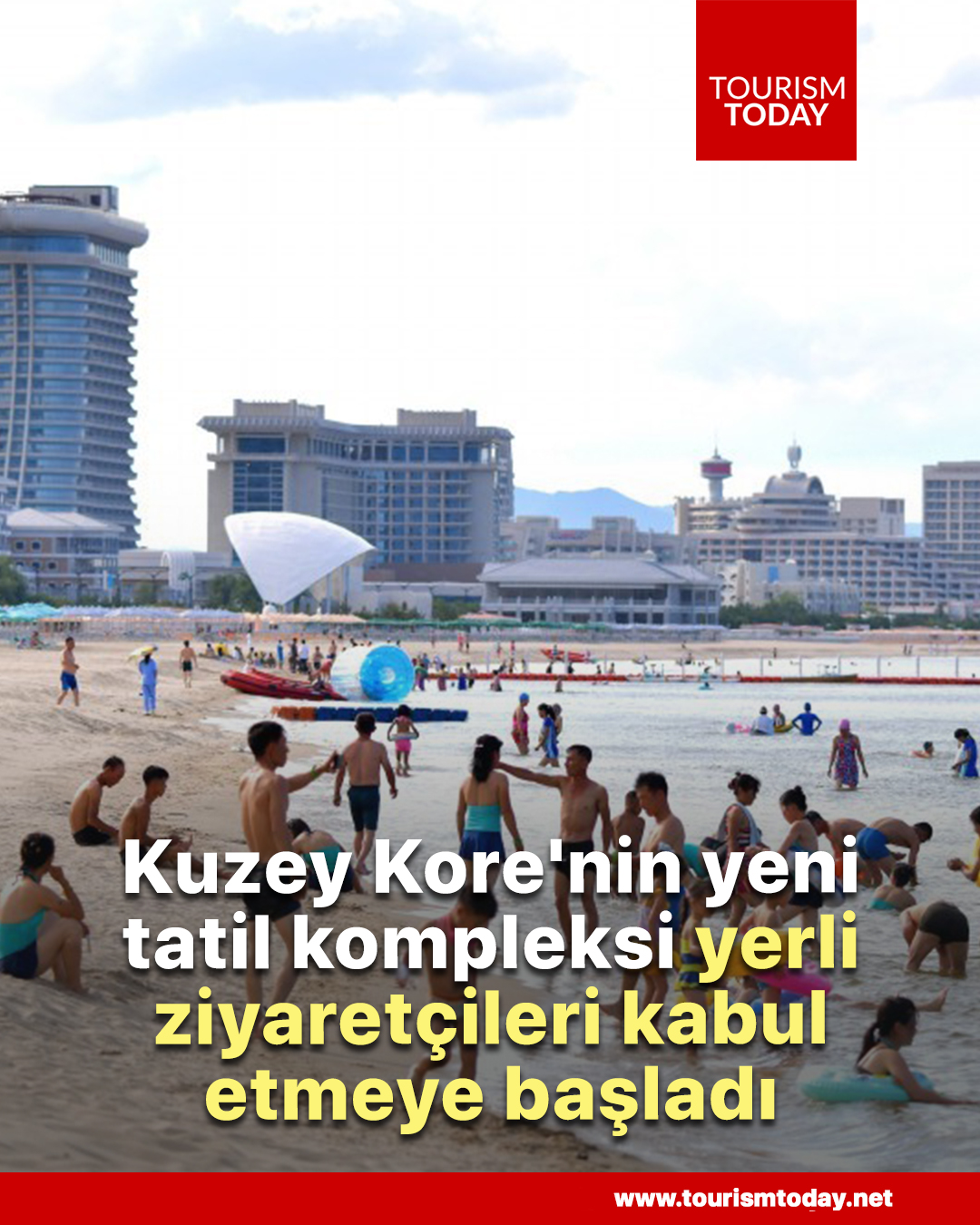 Kuzey Kore'nin yeni tatil kompleksi yerli ziyaretçileri kabul etmeye başladı