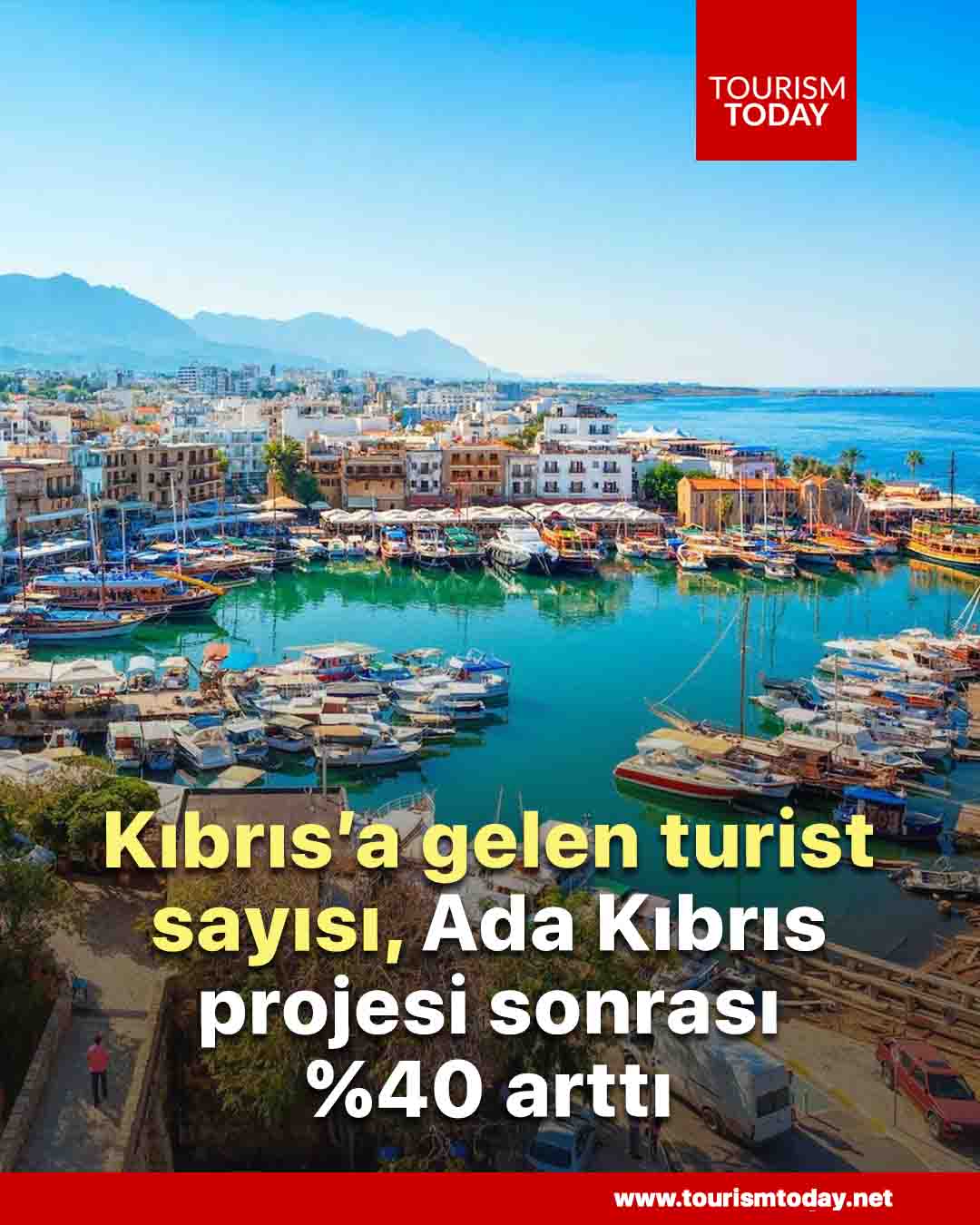 Kıbrıs’a gelen turist sayısı, Ada Kıbrıs projesi sonrası %40 arttı