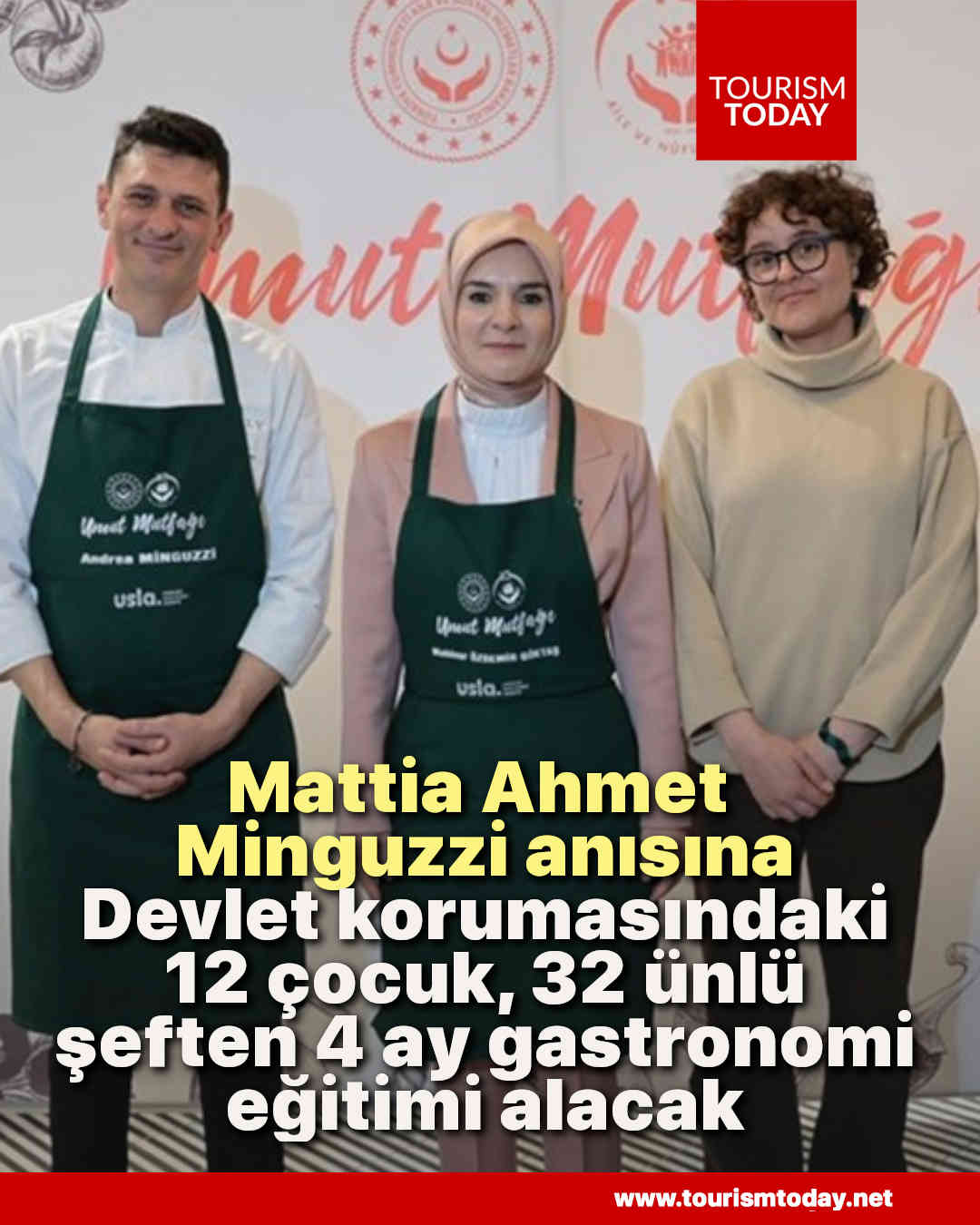 Mattia Ahmet Minguzzi anısına devlet korumasındaki 12 çocuk, 32 ünlü şeften 4 ay gastronomi eğitimi alacak