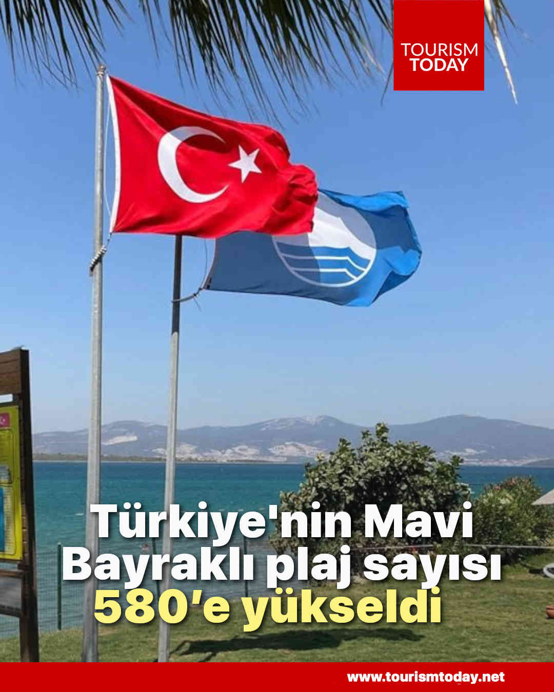 Türkiye'nin Mavi Bayraklı plaj sayısı 580’e yükseldi   