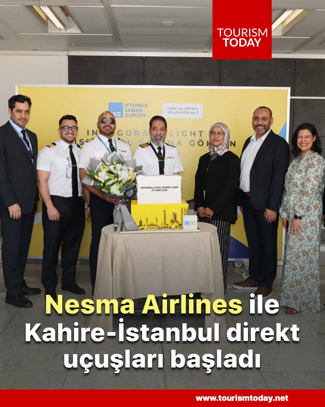 Nesma Airlines ile Kahire-İstanbul direkt uçuşları başladı