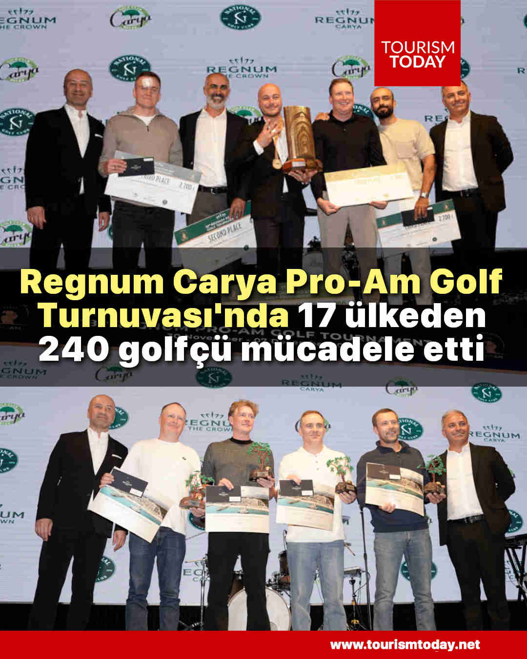 Regnum Carya Pro-Am Golf Turnuvası'nda 17 ülkeden 240 golfçü mücadele etti