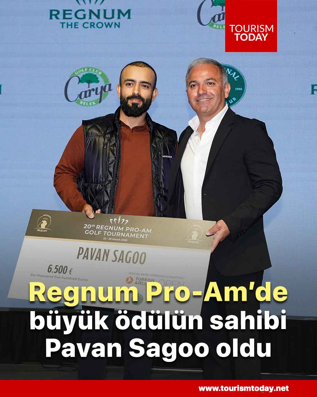 Regnum Pro-Am’de büyük ödülün sahibi Pavan Sagoo oldu