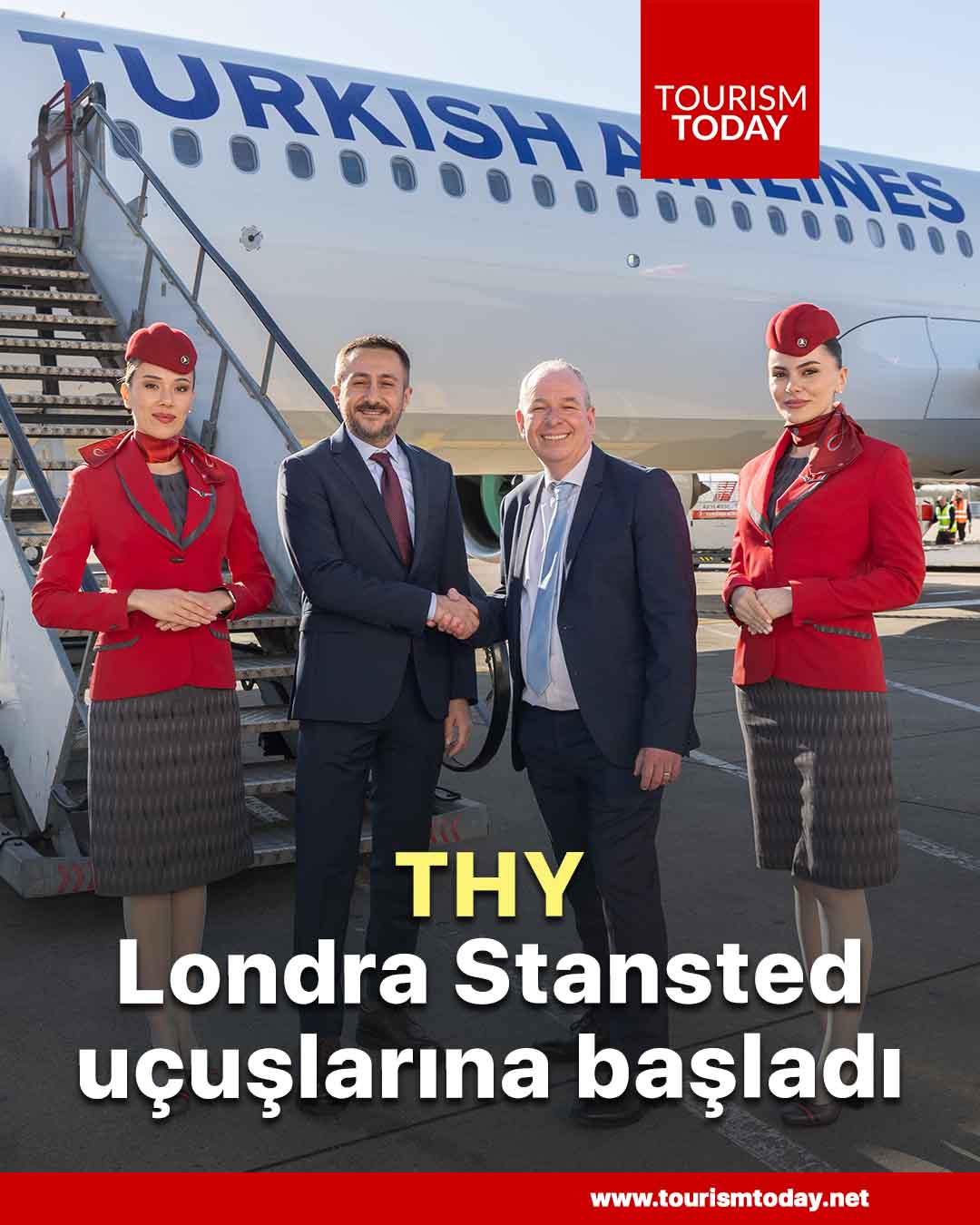 THY, Londra Stansted uçuşlarına başladı