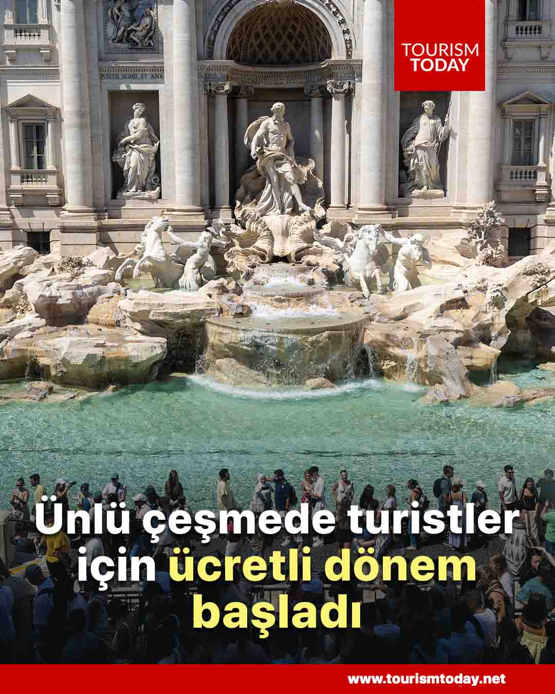 Ünlü çeşmede turistler için ücretli dönem başladı